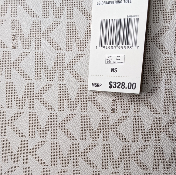 SOLD Michael Kors vanilla Brown drawstring tote - Picture 6 of 10